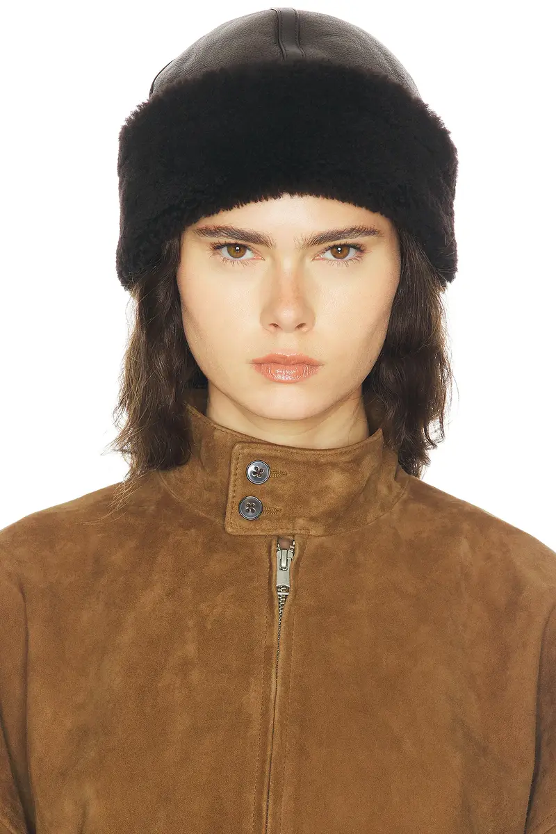 Nour Hammour Dallen Shearling Hat | Thumbnail 2 Nour Hammour Dallen Shearling Hat | Thumbnail 2