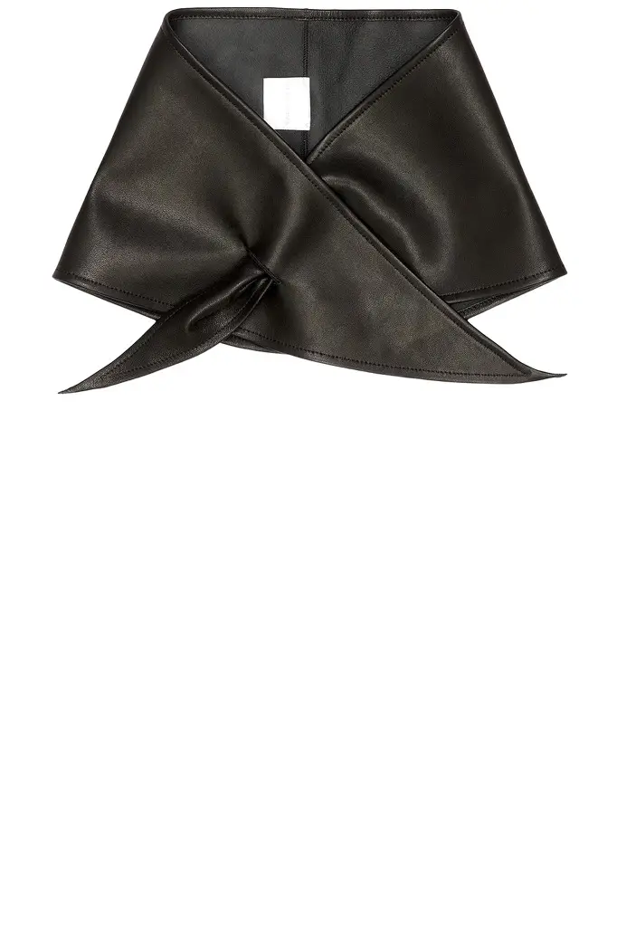 Nour Hammour Sena Leather Pull Scarf