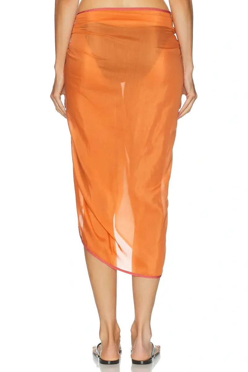 DONNI. The Silk Cotton Sheer Pareo | Thumbnail 4 DONNI. The Silk Cotton Sheer Pareo | Thumbnail 4