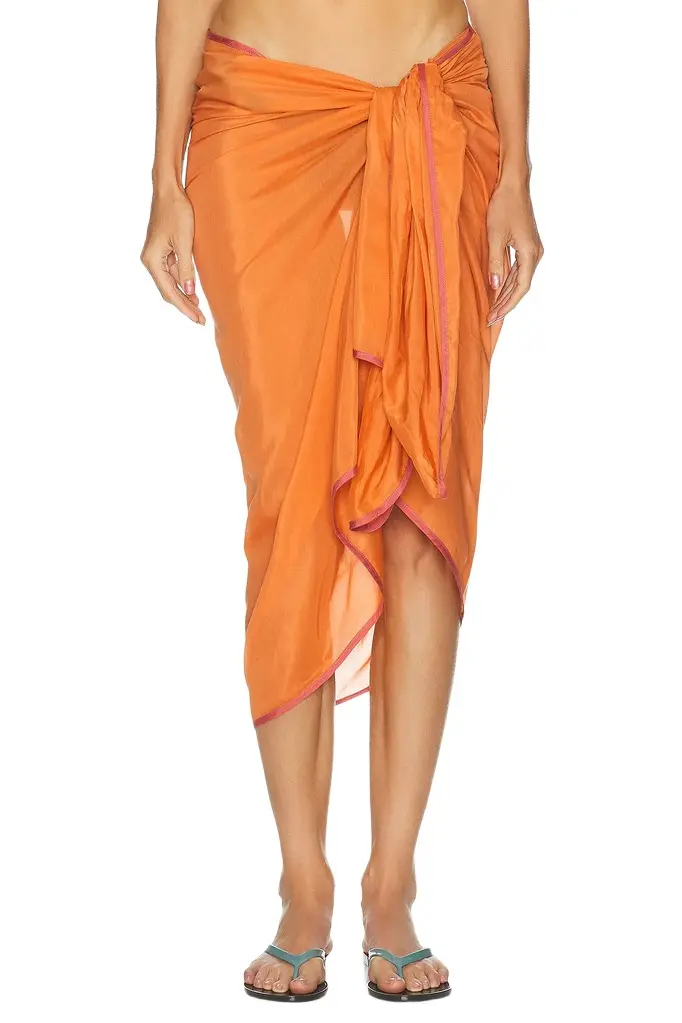 DONNI. The Silk Cotton Sheer Pareo