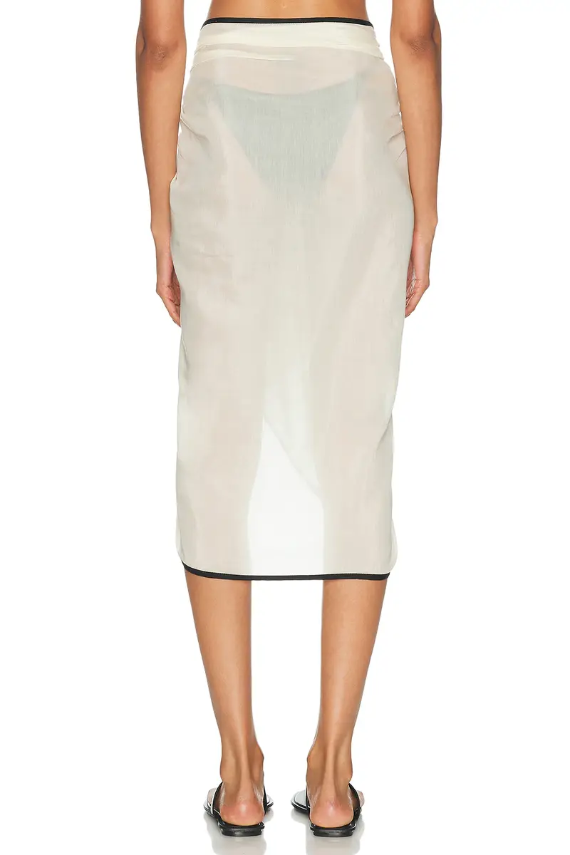 DONNI. The Silk Cotton Sheer Pareo | Thumbnail 4 DONNI. The Silk Cotton Sheer Pareo | Thumbnail 4