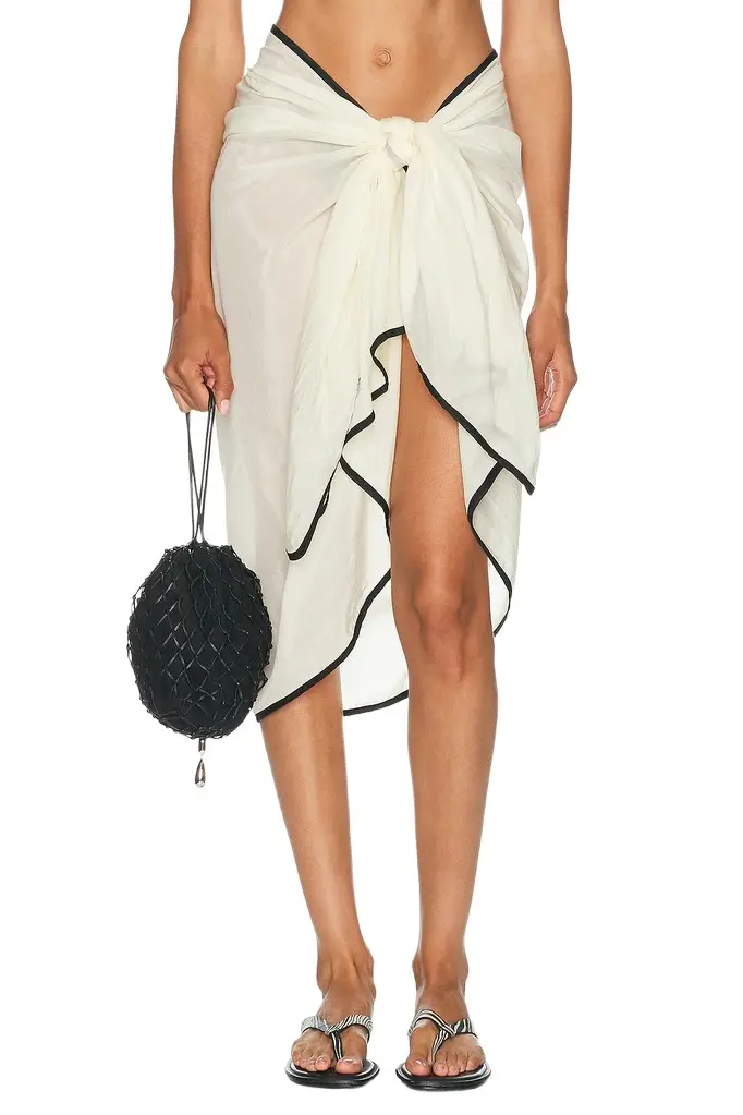 DONNI. The Silk Cotton Sheer Pareo