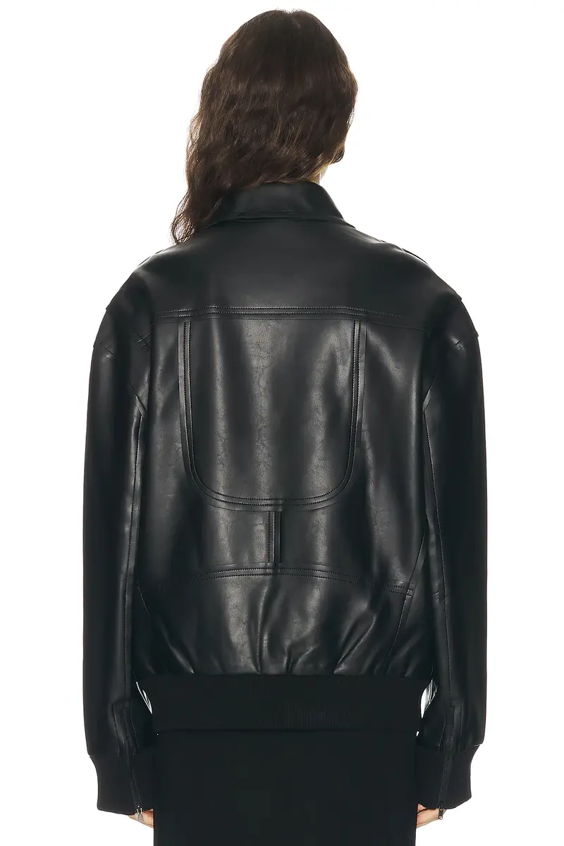 Norma Kamali Oversized Mens Classic Zip Front Jacket | Thumbnail 3 Norma Kamali Oversized Mens Classic Zip Front Jacket | Thumbnail 3