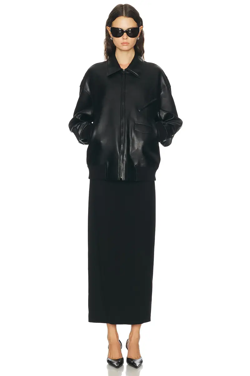 Norma Kamali Oversized Mens Classic Zip Front Jacket | Thumbnail 4 Norma Kamali Oversized Mens Classic Zip Front Jacket | Thumbnail 4