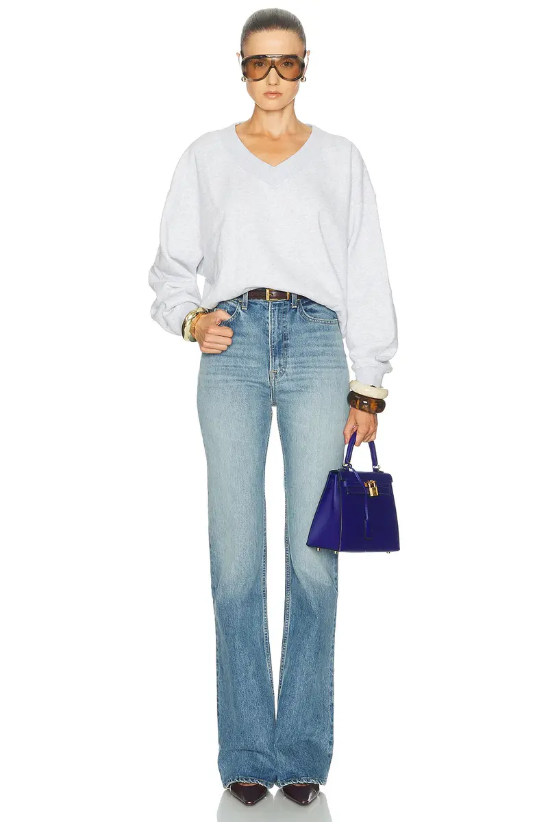 American Vintage Baptown V-Neck Sweatshirt | Thumbnail 4 American Vintage Baptown V-Neck Sweatshirt | Thumbnail 4