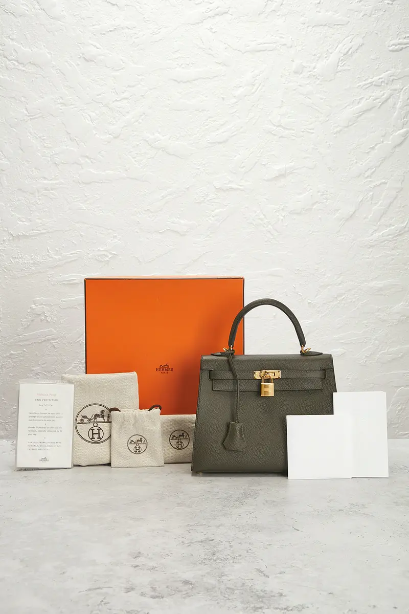 HERMÈS Hermes Epsom Kelly 25 Handbag | Thumbnail 9