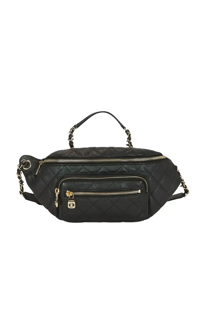 Chanel Iridescent Calfskin All About Waist Belt Waist Bag Chanel Iridescent Calfskin All About Waist Belt Waist Bag