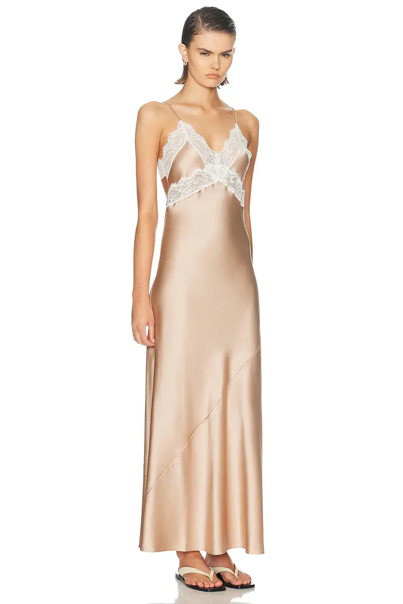 Sprwmn Emma Silk Maxi Dress | Thumbnail 2 Sprwmn Emma Silk Maxi Dress | Thumbnail 2