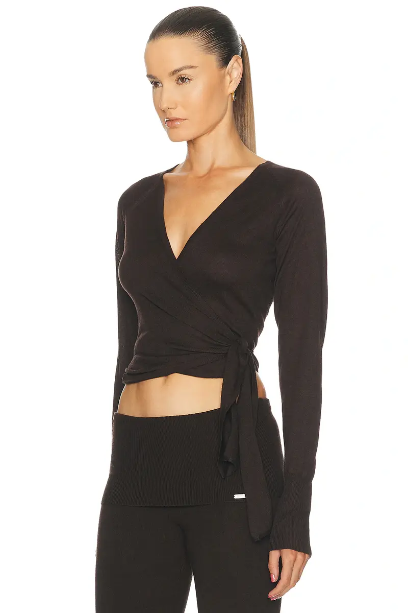 Skims Essential Sweaters Wrap Sweater | Thumbnail 2 Skims Essential Sweaters Wrap Sweater | Thumbnail 2