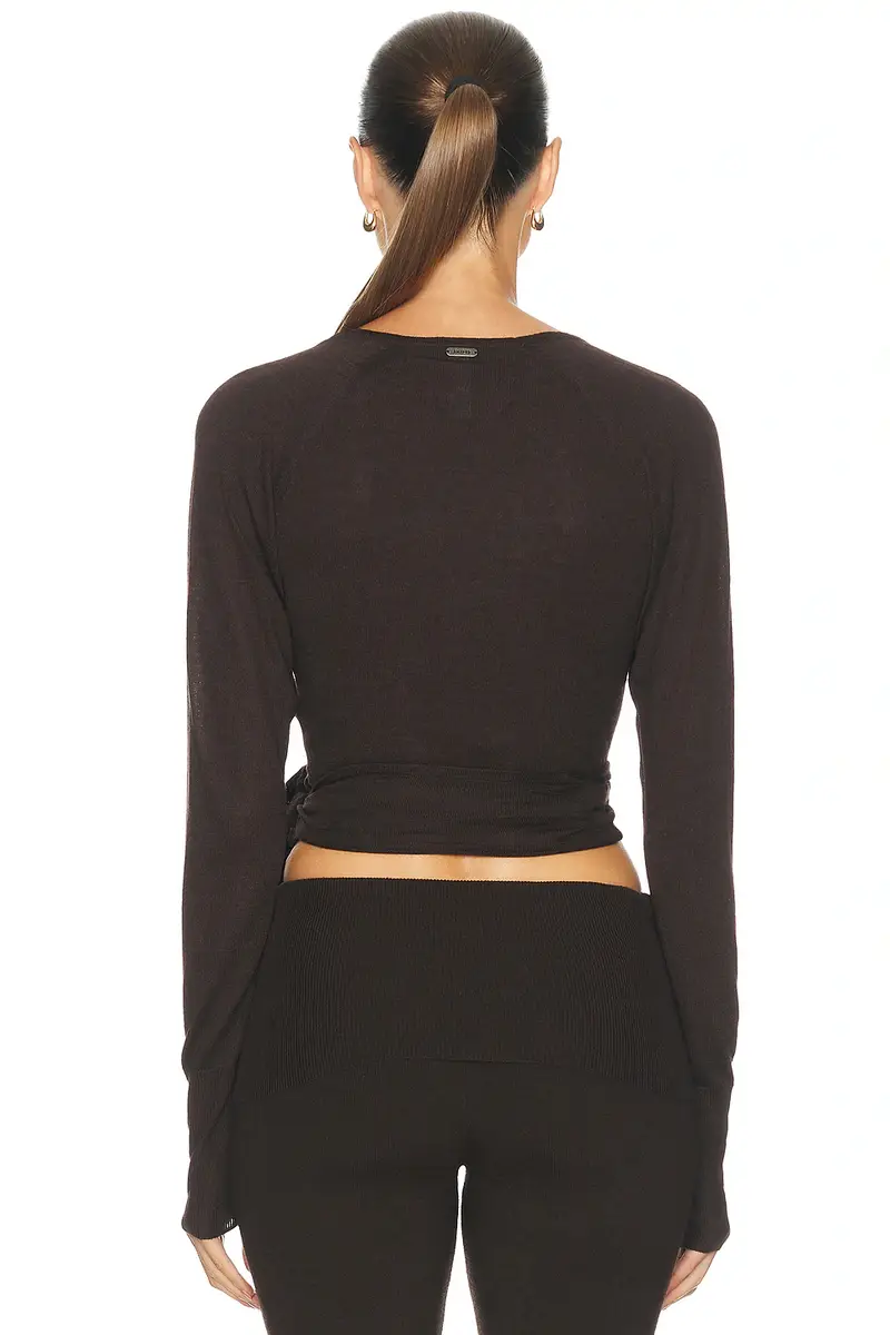 Skims Essential Sweaters Wrap Sweater | Thumbnail 3 Skims Essential Sweaters Wrap Sweater | Thumbnail 3