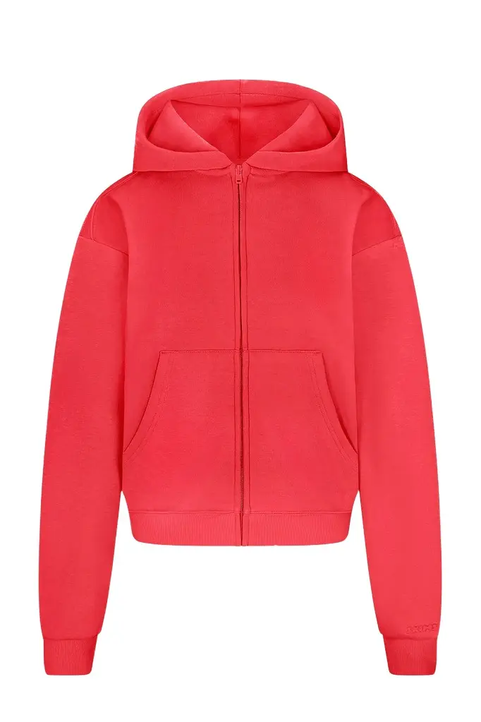 Skims Cotton Fleece Classic Zip Up Hoodie