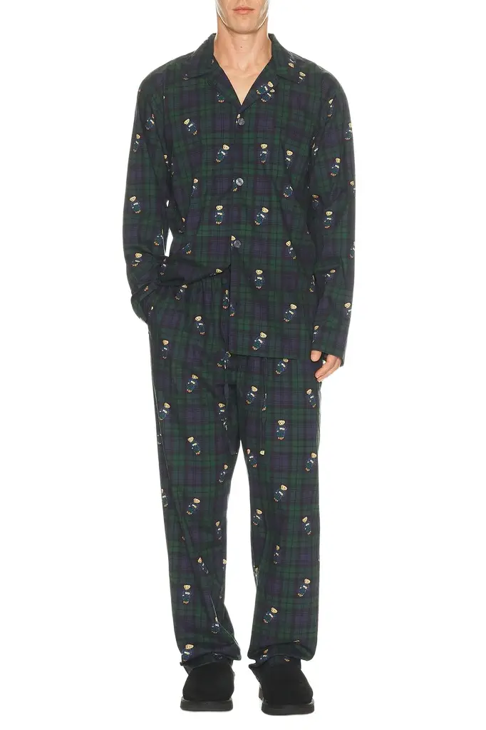 Polo Ralph Lauren Woven Long Sleeve PJ Top & PJ Pant Set
