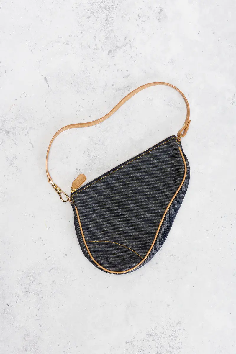 Dior Dior Denim Pochette Saddle Bag | Thumbnail 2 Dior Dior Denim Pochette Saddle Bag | Thumbnail 2