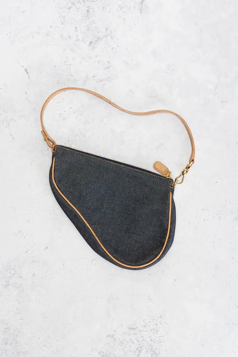 Dior Dior Denim Pochette Saddle Bag | Thumbnail 3 Dior Dior Denim Pochette Saddle Bag | Thumbnail 3