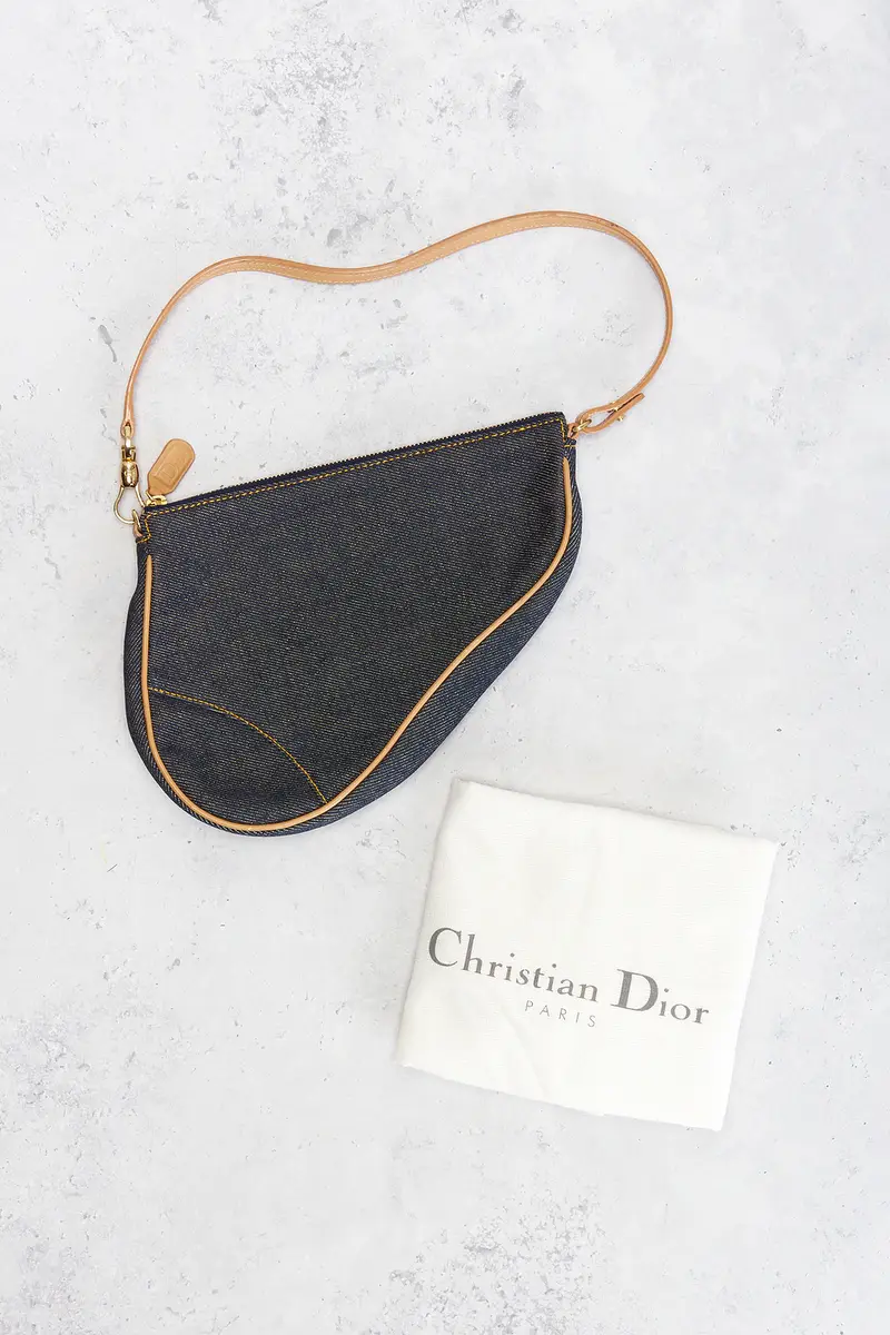Dior Dior Denim Pochette Saddle Bag | Thumbnail 9 Dior Dior Denim Pochette Saddle Bag | Thumbnail 9