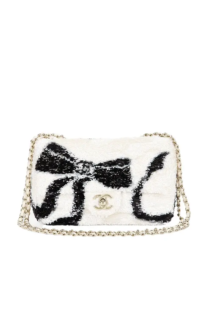Chanel Chanel Sequin Ribbon Mini Rectangular Flap Bag