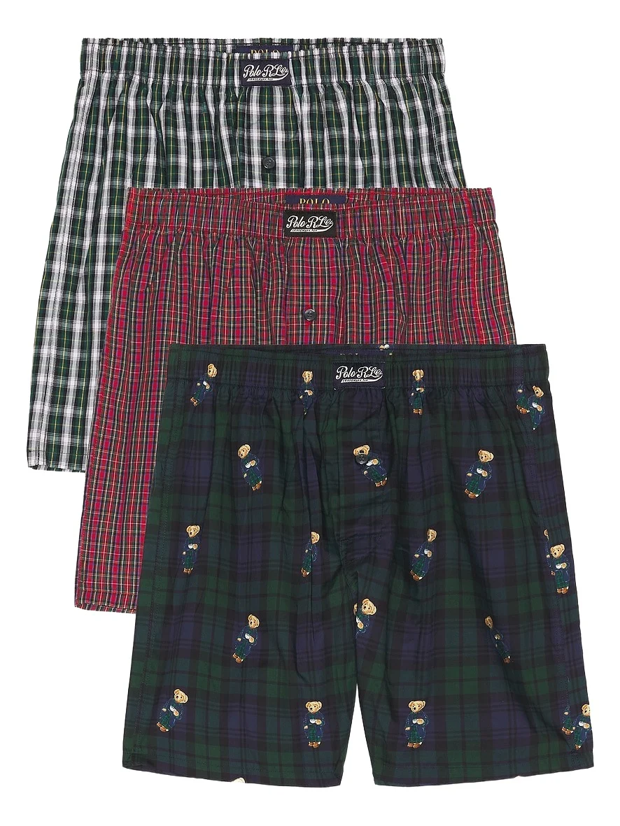 Holiday Gift Set 3 Pack Woven Boxers