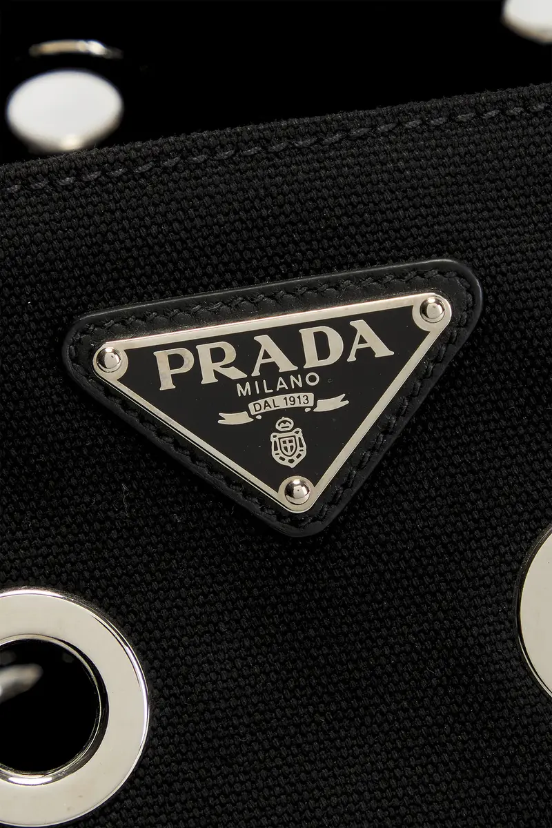 Prada Prada Grommet Canapa Tote Bag | Thumbnail 6