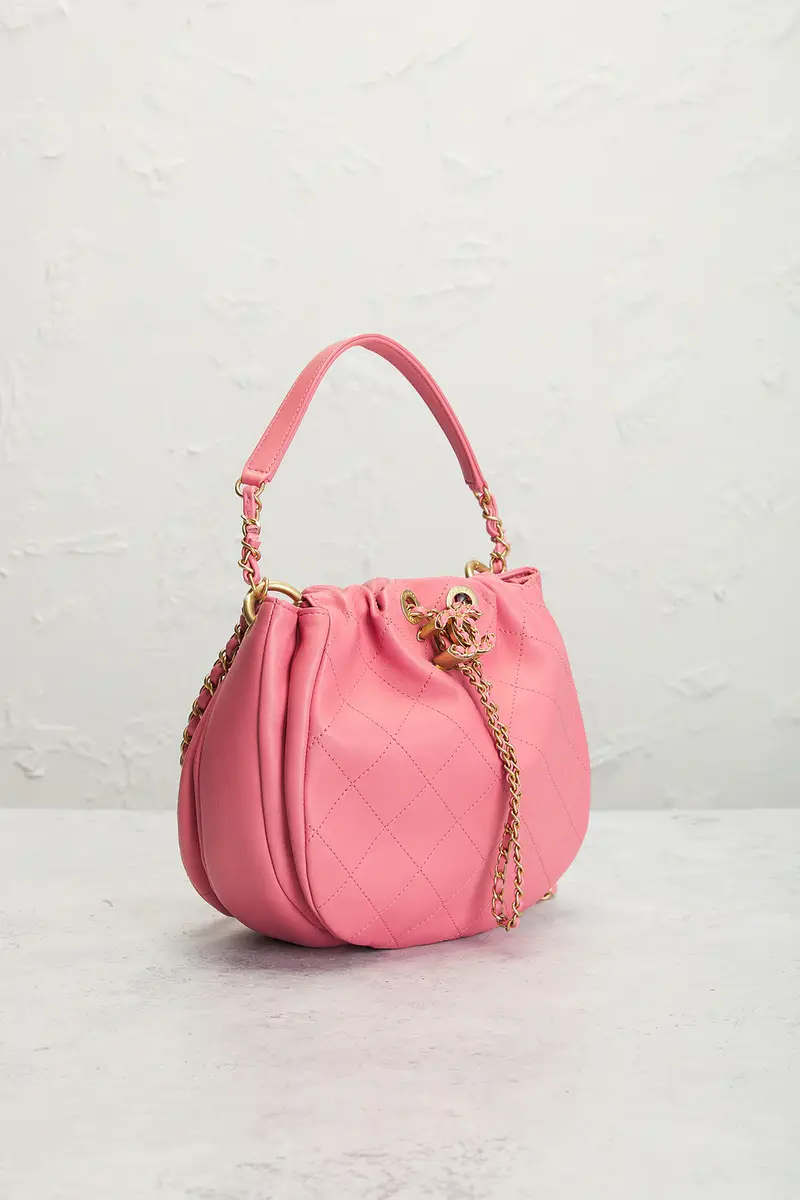 Chanel Chanel Calfskin Drawstring Bucket Bag | Thumbnail 4 Chanel Chanel Calfskin Drawstring Bucket Bag | Thumbnail 4