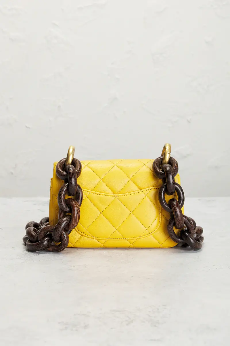 Chanel Chanel Lambskin Paris-Dakar Wenge Wood Mini Square Flap Bag | Thumbnail 3 Chanel Chanel Lambskin Paris-Dakar Wenge Wood Mini Square Flap Bag | Thumbnail 3