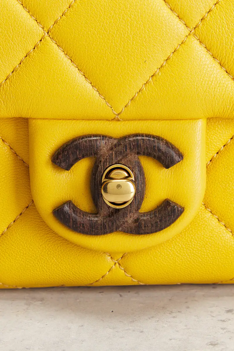 Chanel Chanel Lambskin Paris-Dakar Wenge Wood Mini Square Flap Bag | Thumbnail 6 Chanel Chanel Lambskin Paris-Dakar Wenge Wood Mini Square Flap Bag | Thumbnail 6