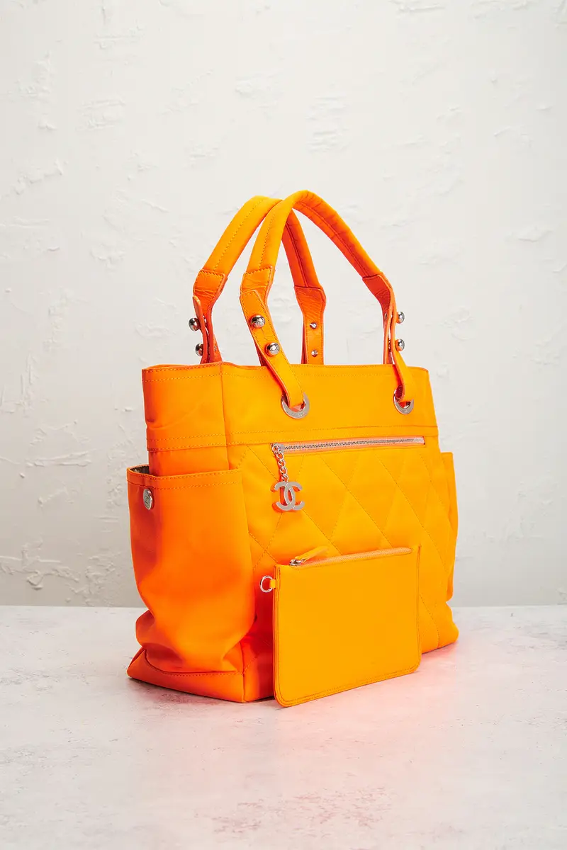 Chanel Chanel Nylon Paris-Biarritz Tote Bag | Thumbnail 4 Chanel Chanel Nylon Paris-Biarritz Tote Bag | Thumbnail 4