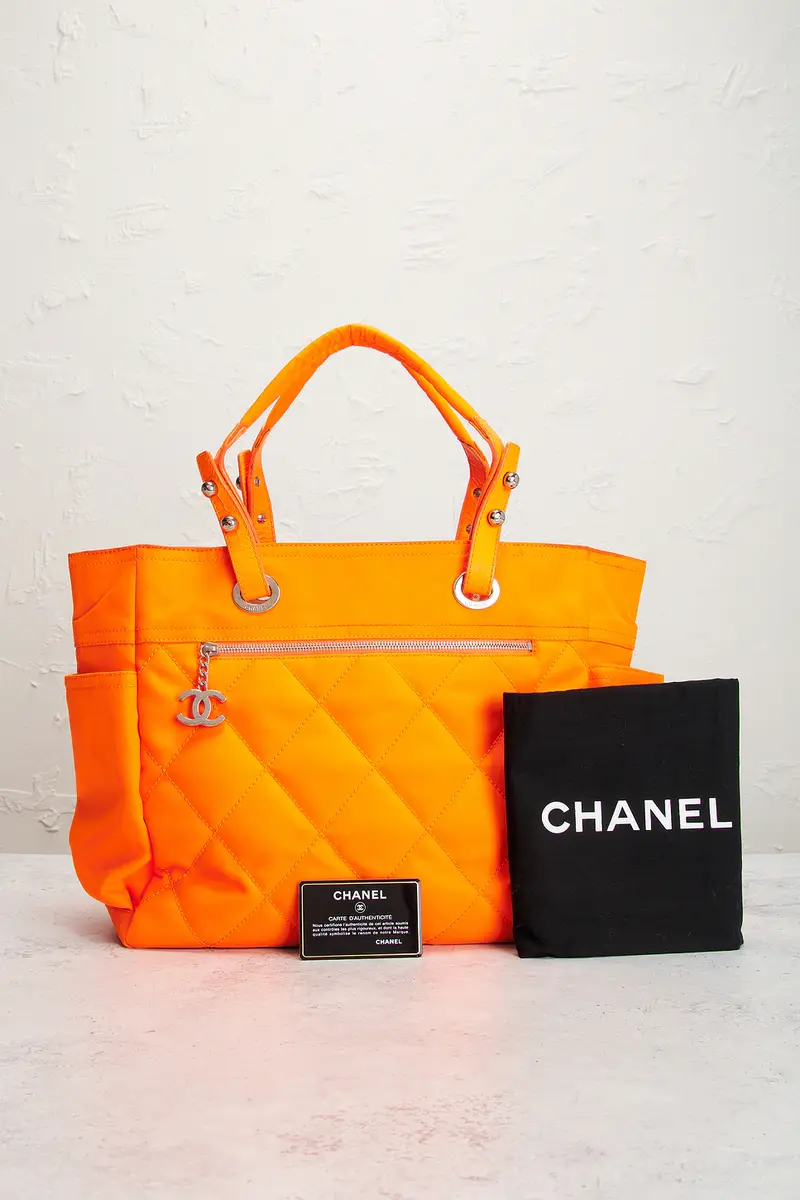 Chanel Chanel Nylon Paris-Biarritz Tote Bag | Thumbnail 9 Chanel Chanel Nylon Paris-Biarritz Tote Bag | Thumbnail 9