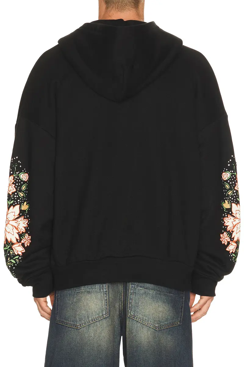 AMIRI Floral Sleeve OS Zipped Hoodie | Thumbnail 3 AMIRI Floral Sleeve OS Zipped Hoodie | Thumbnail 3