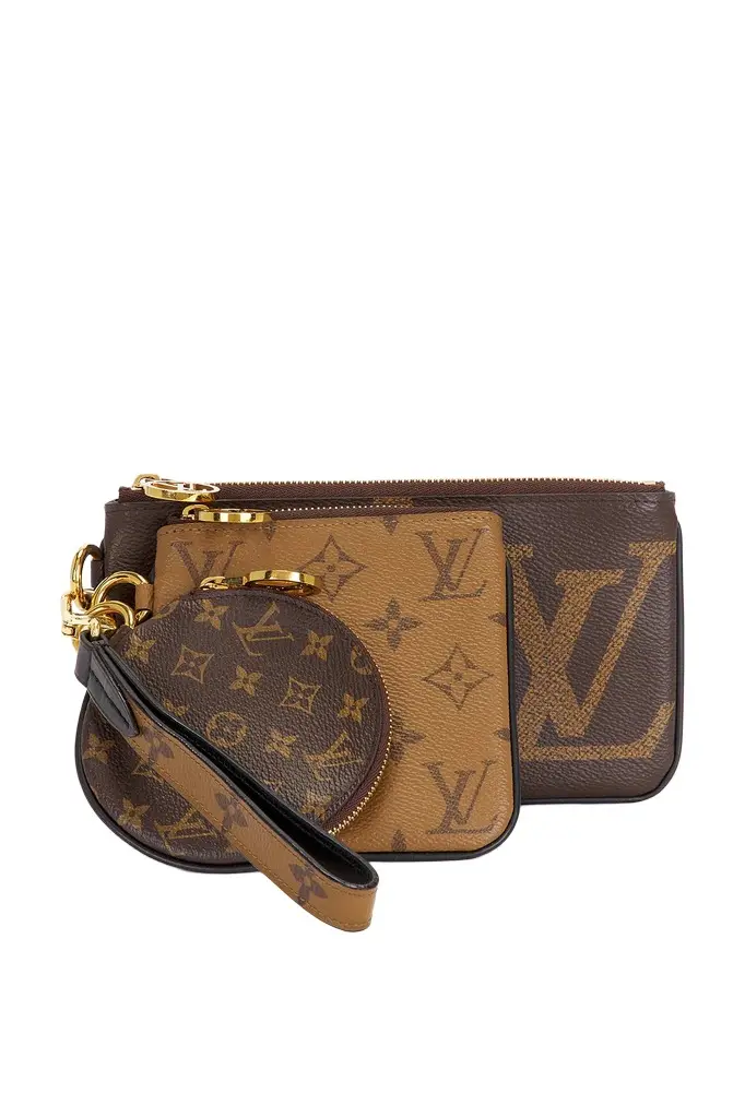 Louis Vuitton Louis Vuitton Reverse Monogram Giant Trio Pouch