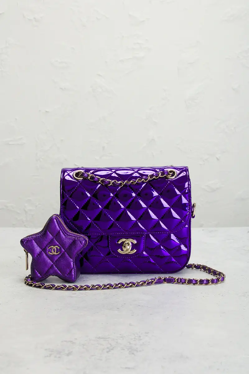 Chanel Chanel Patent Mini Hollywood Boulevard Flap Bag | Thumbnail 2 Chanel Chanel Patent Mini Hollywood Boulevard Flap Bag | Thumbnail 2