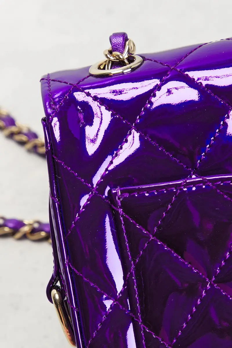 Chanel Chanel Patent Mini Hollywood Boulevard Flap Bag | Thumbnail 8 Chanel Chanel Patent Mini Hollywood Boulevard Flap Bag | Thumbnail 8