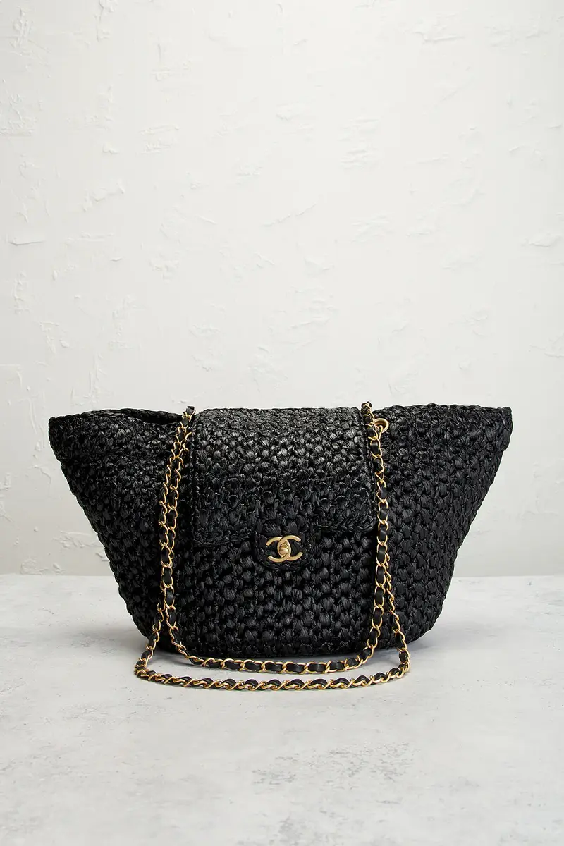 Chanel Chanel Raffia Shopping Tote Bag | Thumbnail 2 Chanel Chanel Raffia Shopping Tote Bag | Thumbnail 2