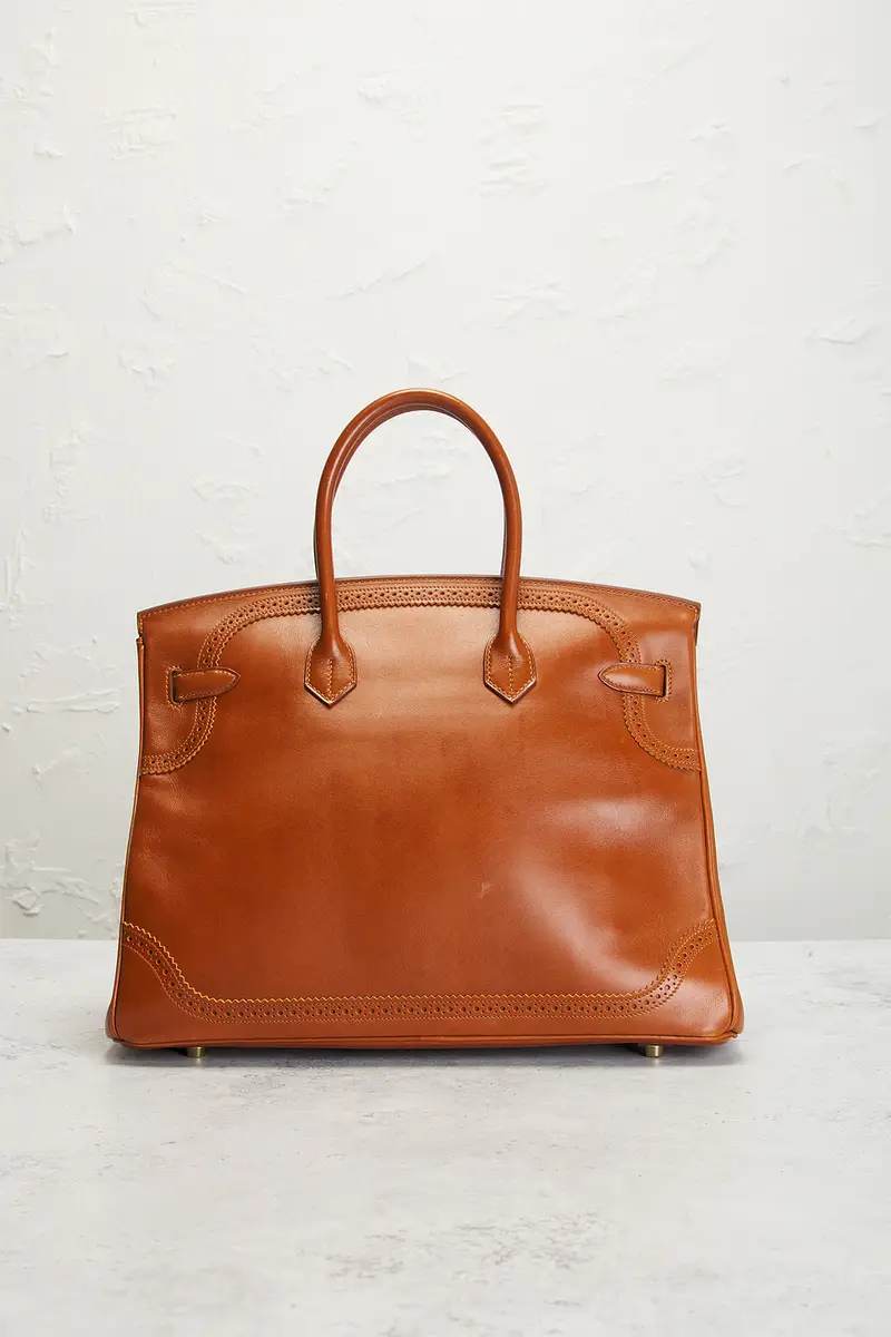 HERMÈS Hermes Tadelakt Ghillies Birkin 35 Handbag | Thumbnail 3 HERMÈS Hermes Tadelakt Ghillies Birkin 35 Handbag | Thumbnail 3