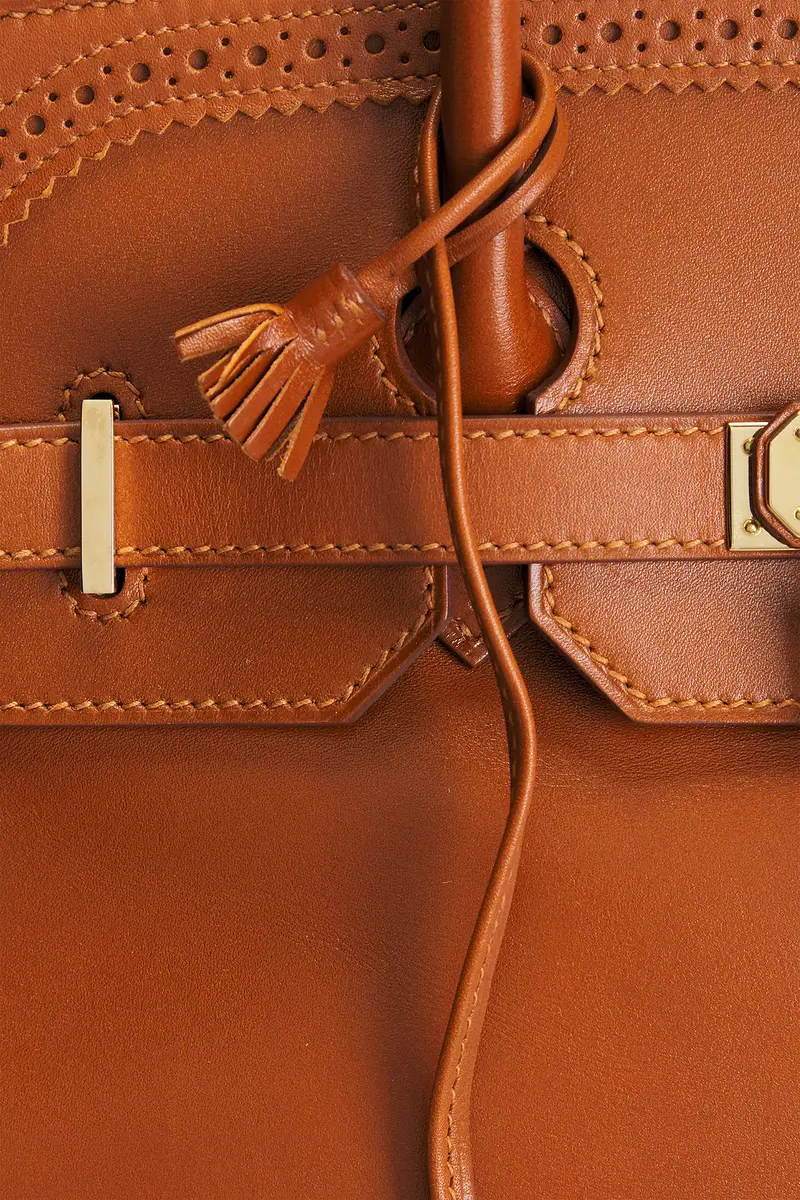 HERMÈS Hermes Tadelakt Ghillies Birkin 35 Handbag | Thumbnail 9 HERMÈS Hermes Tadelakt Ghillies Birkin 35 Handbag | Thumbnail 9