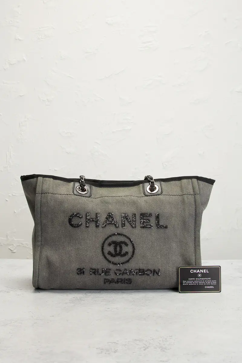 Chanel Chanel Medium Deauville Tote Bag | Thumbnail 10 Chanel Chanel Medium Deauville Tote Bag | Thumbnail 10