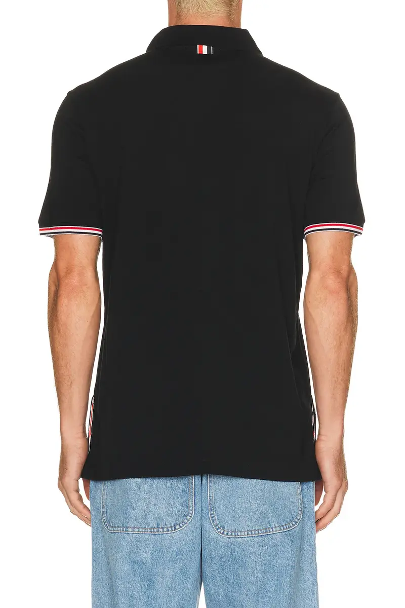 Thom Browne Short Sleeve Jersey Polo | Thumbnail 3 Thom Browne Short Sleeve Jersey Polo | Thumbnail 3
