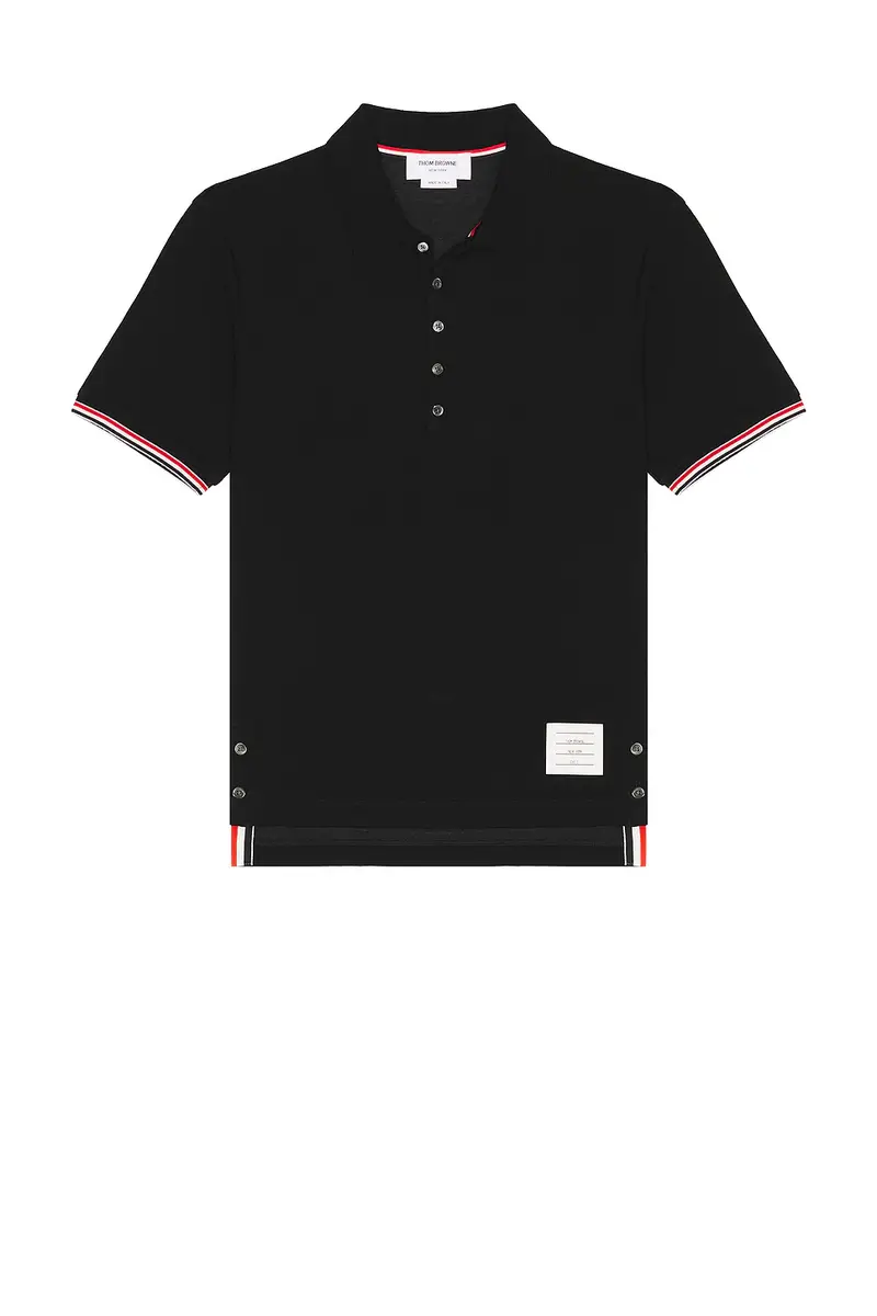Thom Browne Short Sleeve Jersey Polo | Thumbnail 5 Thom Browne Short Sleeve Jersey Polo | Thumbnail 5