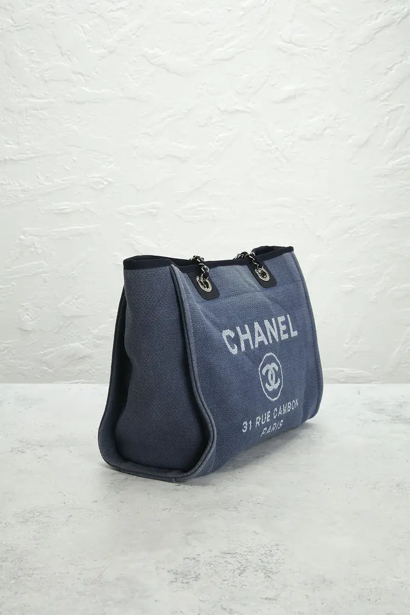 Chanel Chanel Small Deauville Tote Bag | Thumbnail 4 Chanel Chanel Small Deauville Tote Bag | Thumbnail 4