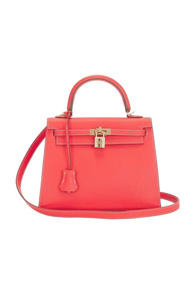 HERMÈS Hermes Epsom Verso Kelly 25 Sellier Handbag