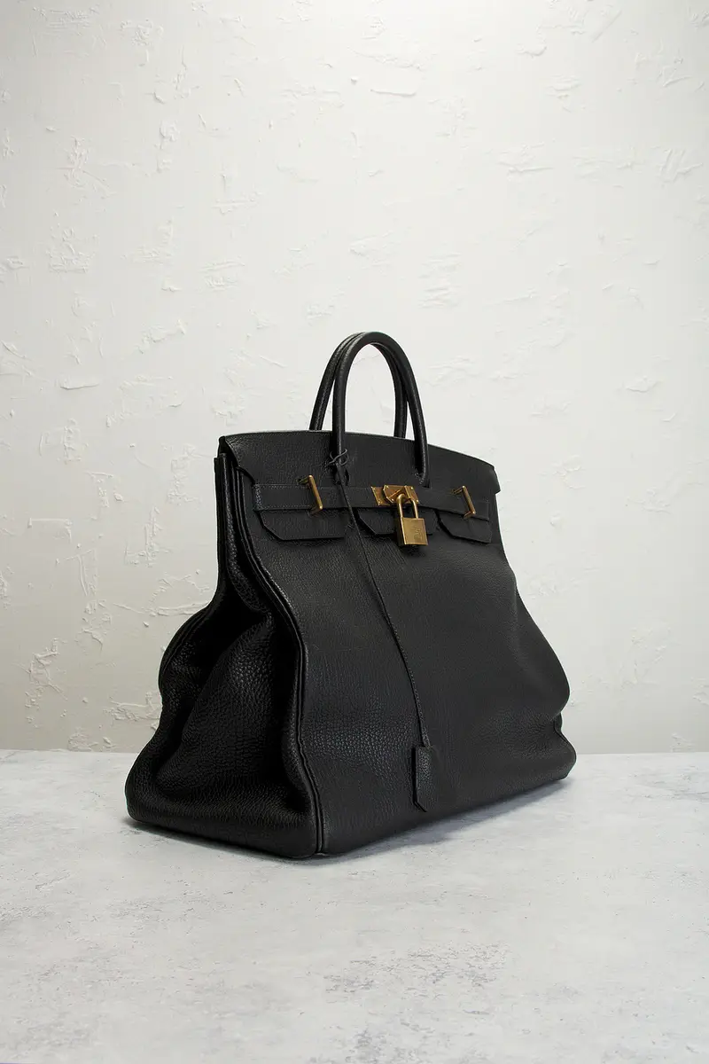 HERMÈS Hermes Fjord Haut A Courroies Birkin 45 Handbag | Thumbnail 4 HERMÈS Hermes Fjord Haut A Courroies Birkin 45 Handbag | Thumbnail 4