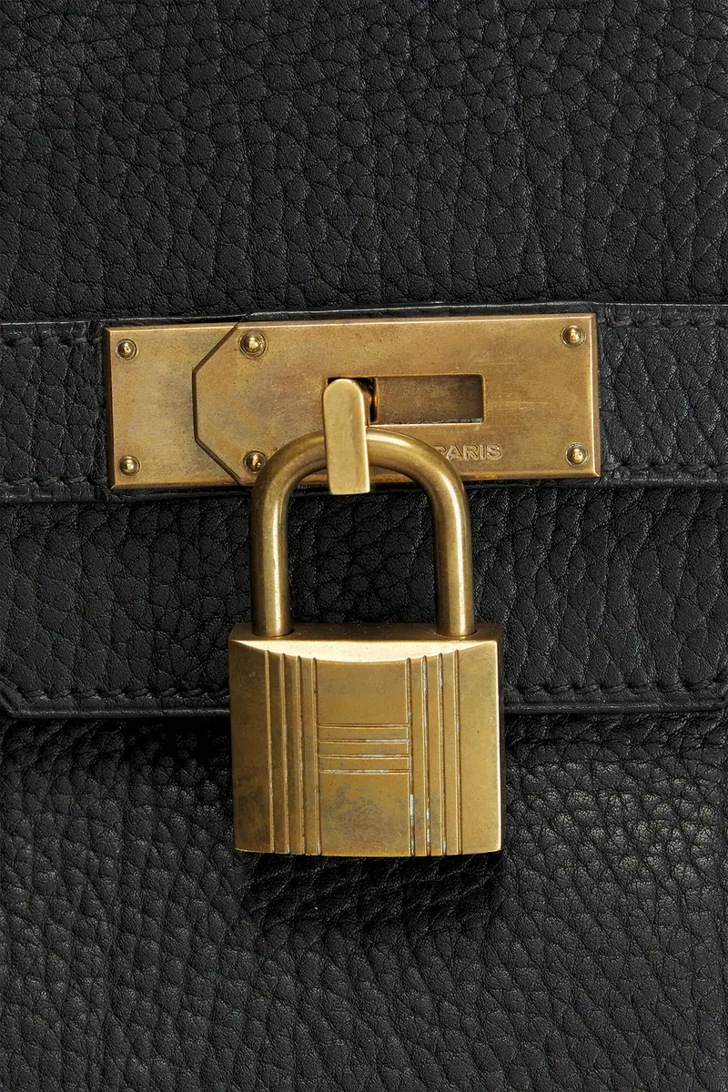 HERMÈS Hermes Fjord Haut A Courroies Birkin 45 Handbag | Thumbnail 6 HERMÈS Hermes Fjord Haut A Courroies Birkin 45 Handbag | Thumbnail 6