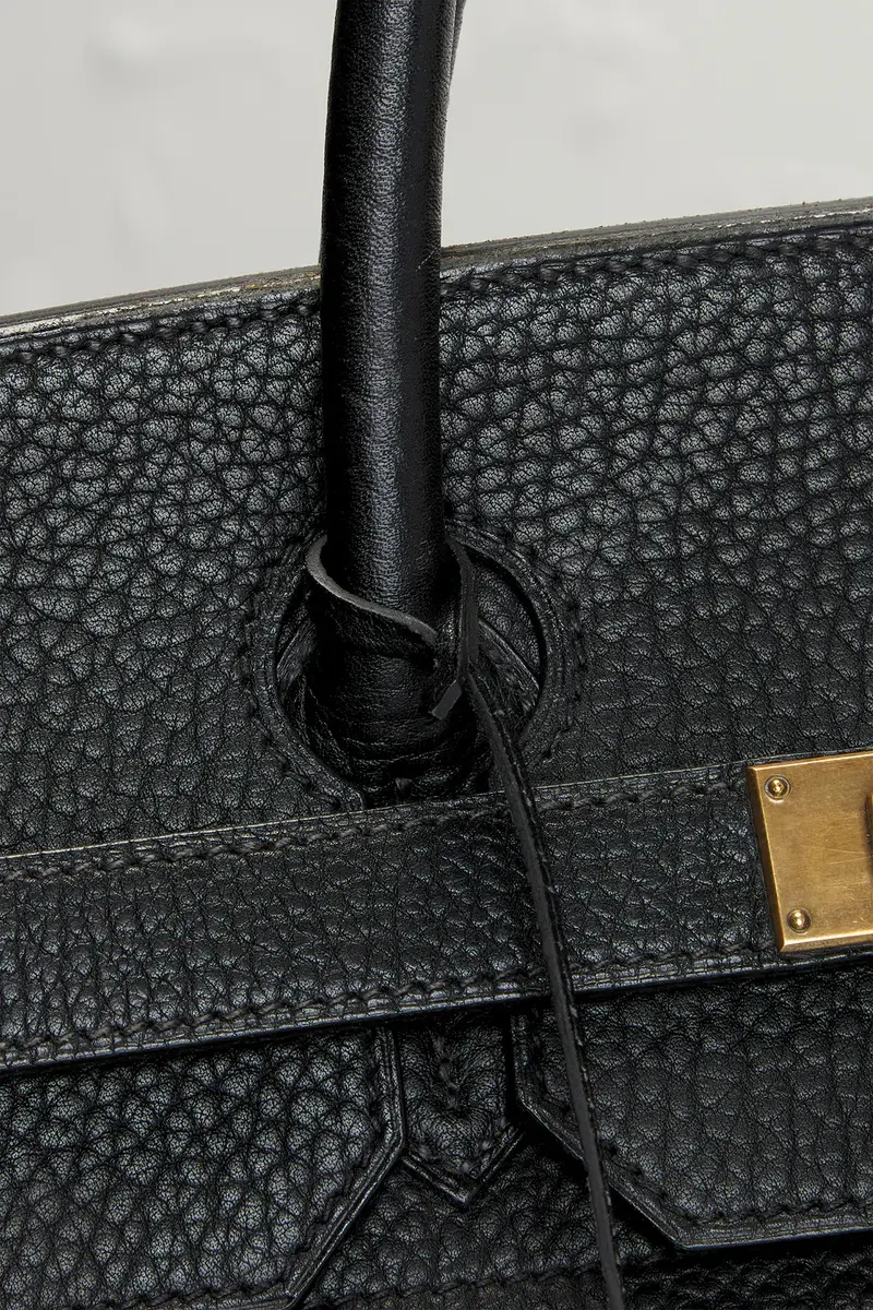 HERMÈS Hermes Fjord Haut A Courroies Birkin 45 Handbag | Thumbnail 9 HERMÈS Hermes Fjord Haut A Courroies Birkin 45 Handbag | Thumbnail 9