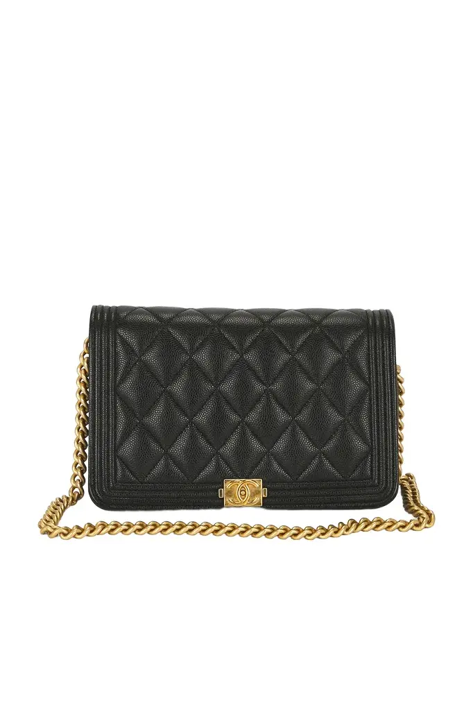 Chanel Chanel Caviar Boy Wallet On Chain