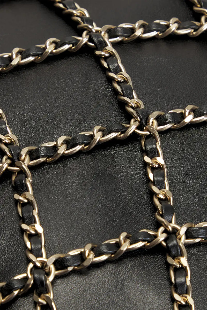 Chanel Chanel Lambskin Chain Frame Shopping Tote Bag | Thumbnail 7 Chanel Chanel Lambskin Chain Frame Shopping Tote Bag | Thumbnail 7