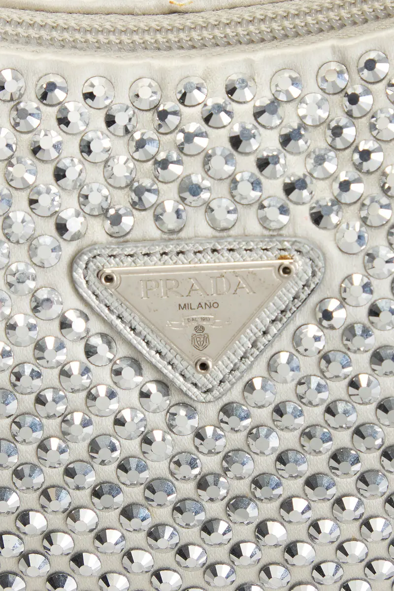 Prada Prada Satin Crystal Embellished Re-Edition 2000 Shoulder Bag | Thumbnail 6 Prada Prada Satin Crystal Embellished Re-Edition 2000 Shoulder Bag | Thumbnail 6
