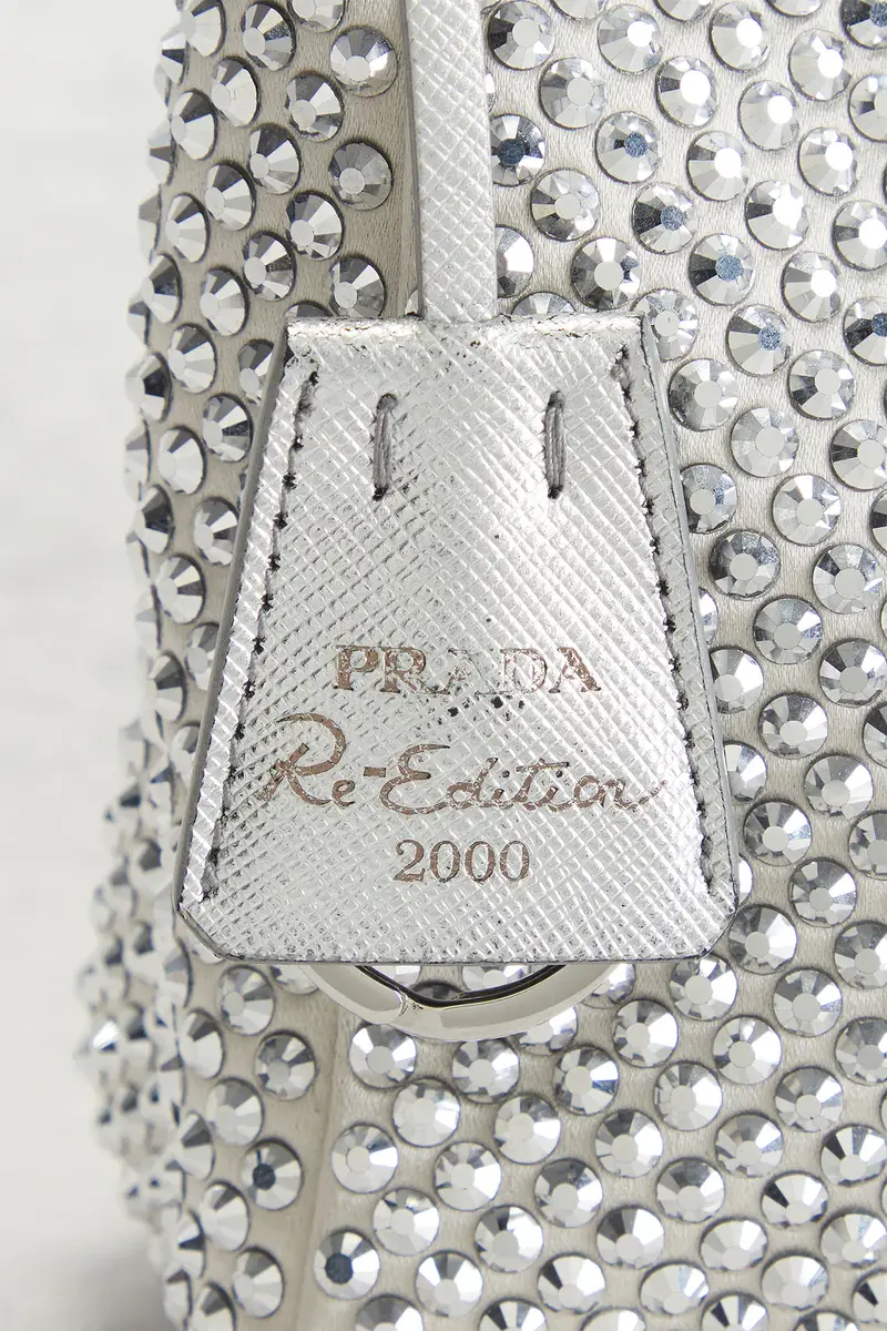 Prada Prada Satin Crystal Embellished Re-Edition 2000 Shoulder Bag | Thumbnail 7 Prada Prada Satin Crystal Embellished Re-Edition 2000 Shoulder Bag | Thumbnail 7