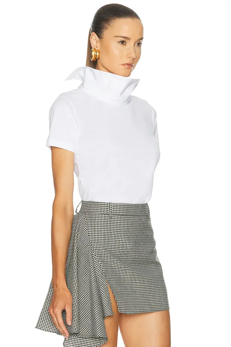 Givenchy High Collar Popeline T-Shirt | Thumbnail 2 Givenchy High Collar Popeline T-Shirt | Thumbnail 2