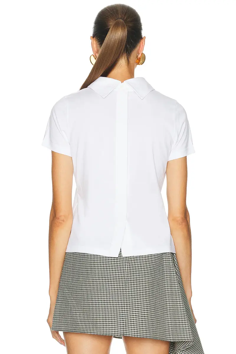 Givenchy High Collar Popeline T-Shirt | Thumbnail 3 Givenchy High Collar Popeline T-Shirt | Thumbnail 3
