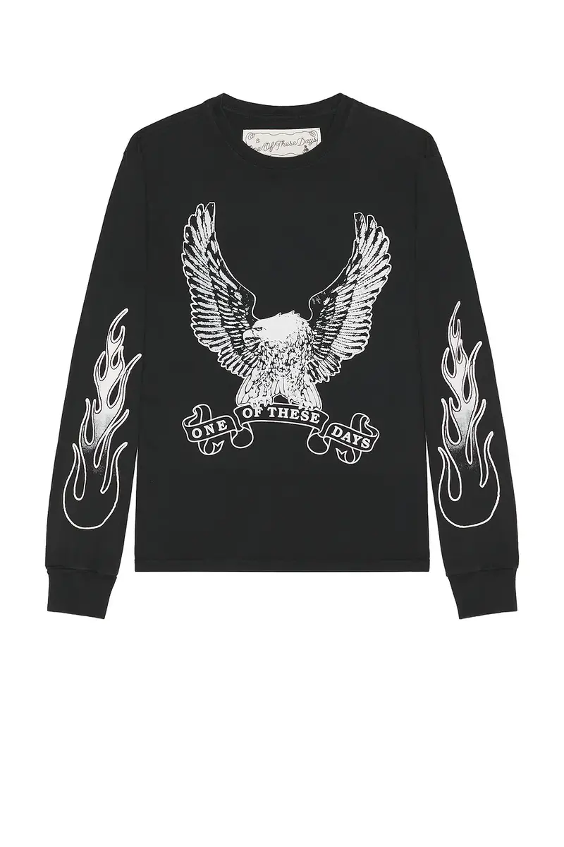 ONE OF THESE DAYS An American Original Long Sleeve Tee Shirt | Thumbnail 5 ONE OF THESE DAYS An American Original Long Sleeve Tee Shirt | Thumbnail 5
