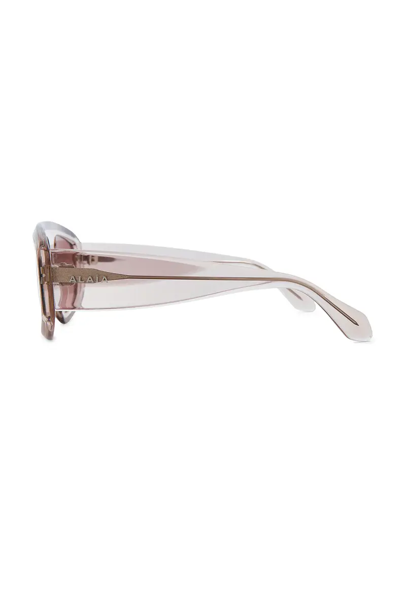 Alaïa Lettering Logo Rectangular Sunglasses | Thumbnail 3 Alaïa Lettering Logo Rectangular Sunglasses | Thumbnail 3